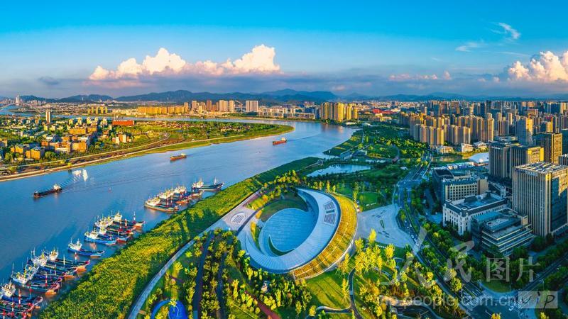浙江宁波:甬江两岸景色美-人民图片网