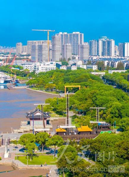 浙江宁波:甬江两岸景色美-人民图片网