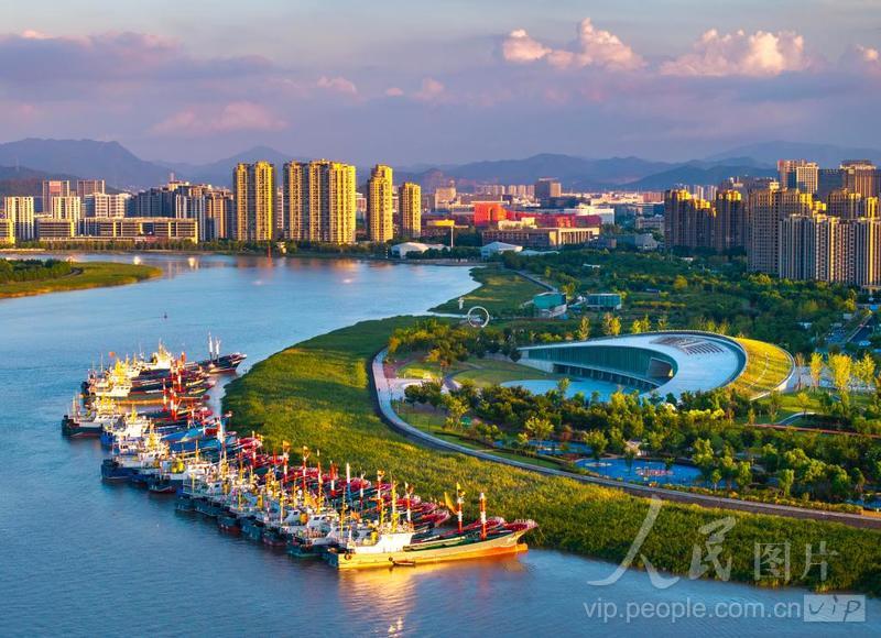 浙江宁波:甬江两岸景色美-人民图片网